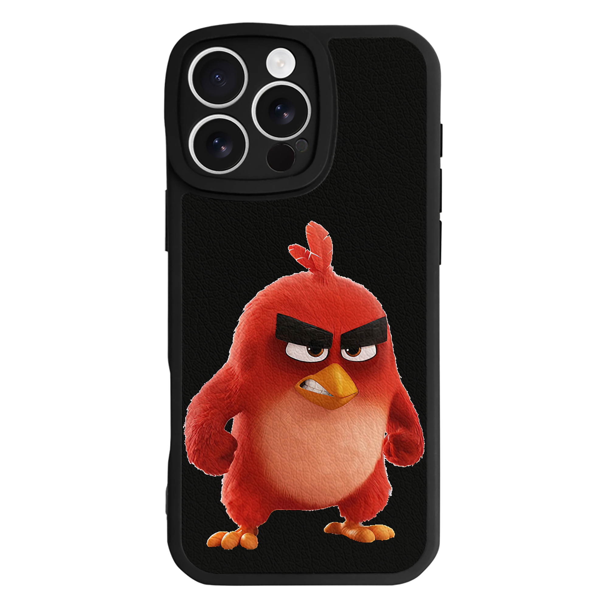 （画像用） Angry Birds アングリーバード 【iPhone 16シリーズ対応】シリコンスマホケース（レザー調） 材質：シリコン